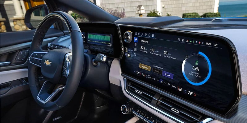 2024 chevy equinox ev dashboard and infotainment system