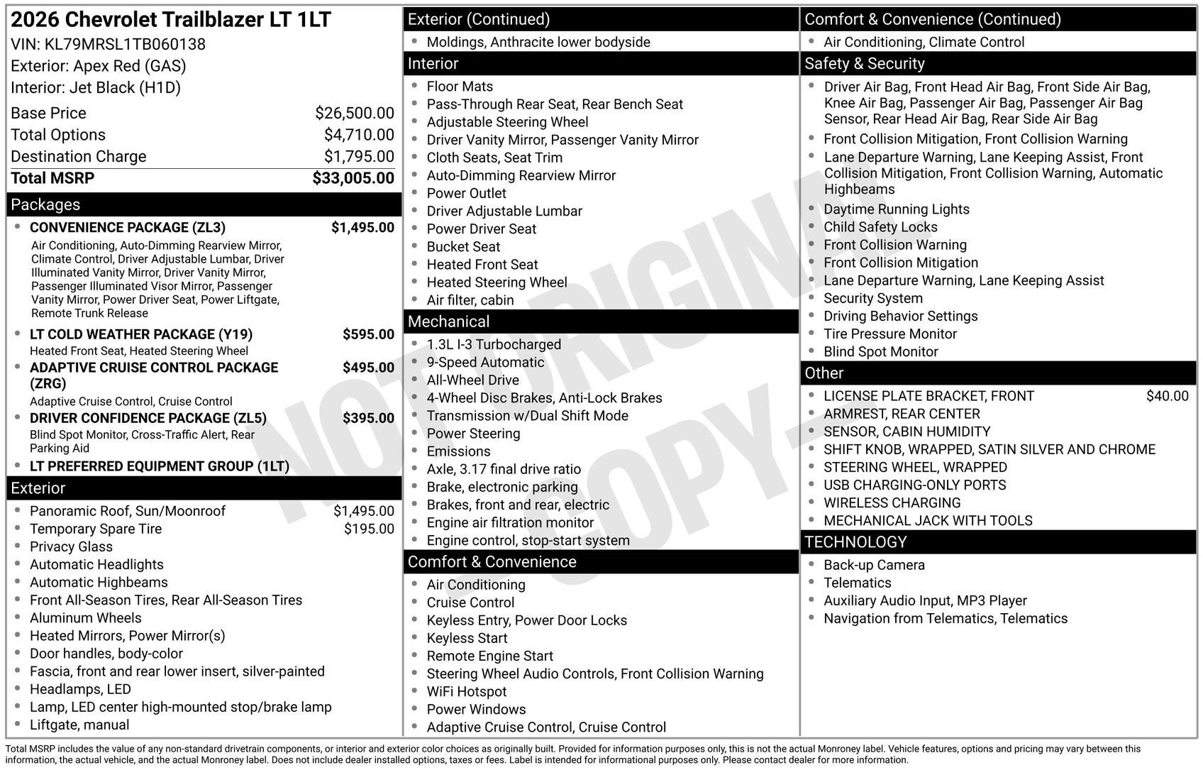 2026 Chevrolet Trailblazer LT - Photo 33