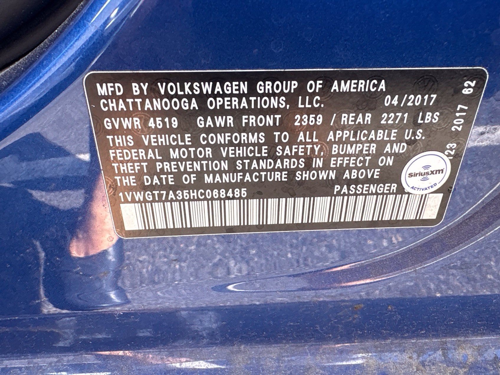 2017 Volkswagen Passat 1.8T SE w/Technology