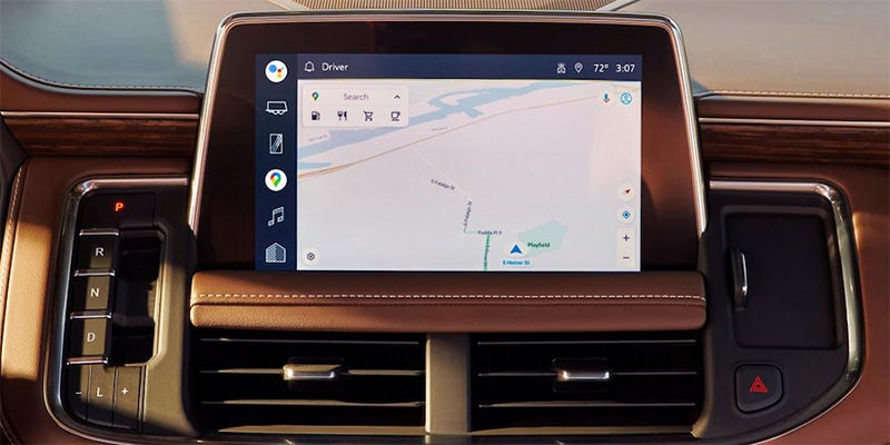 2024 chevy suburban infotainment system showcasing gps