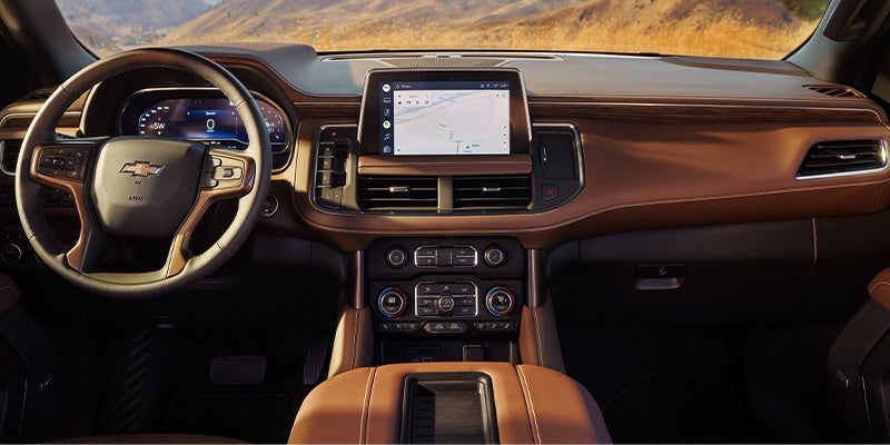 2024 chevy suburban dashboard and steering wheel