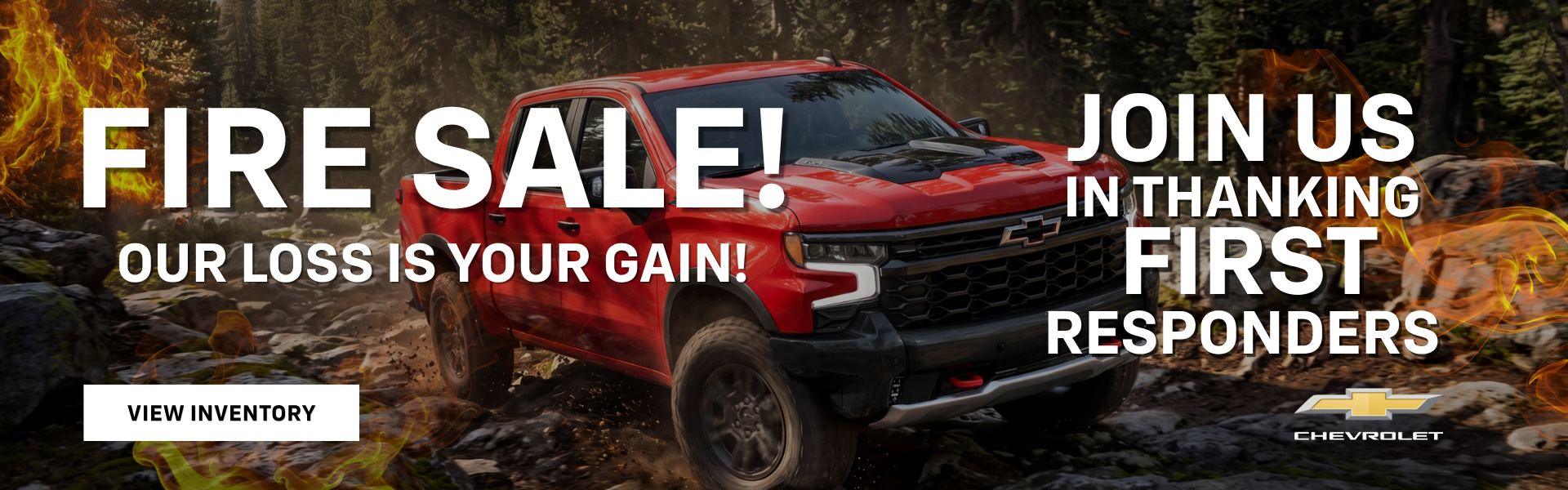 FIRE SALE, Our Loss is Your Gain