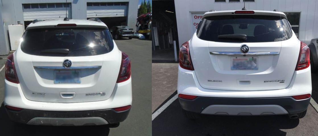 Collision Center Before and After at Alan Webb Chevrolet in Vancouver WA