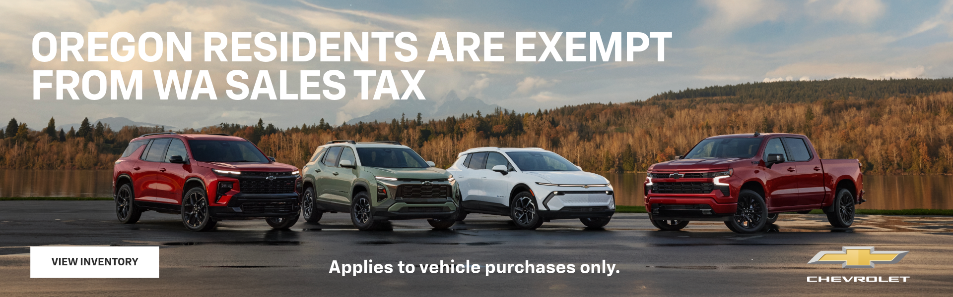 OR residents are exempt from WA sales tax